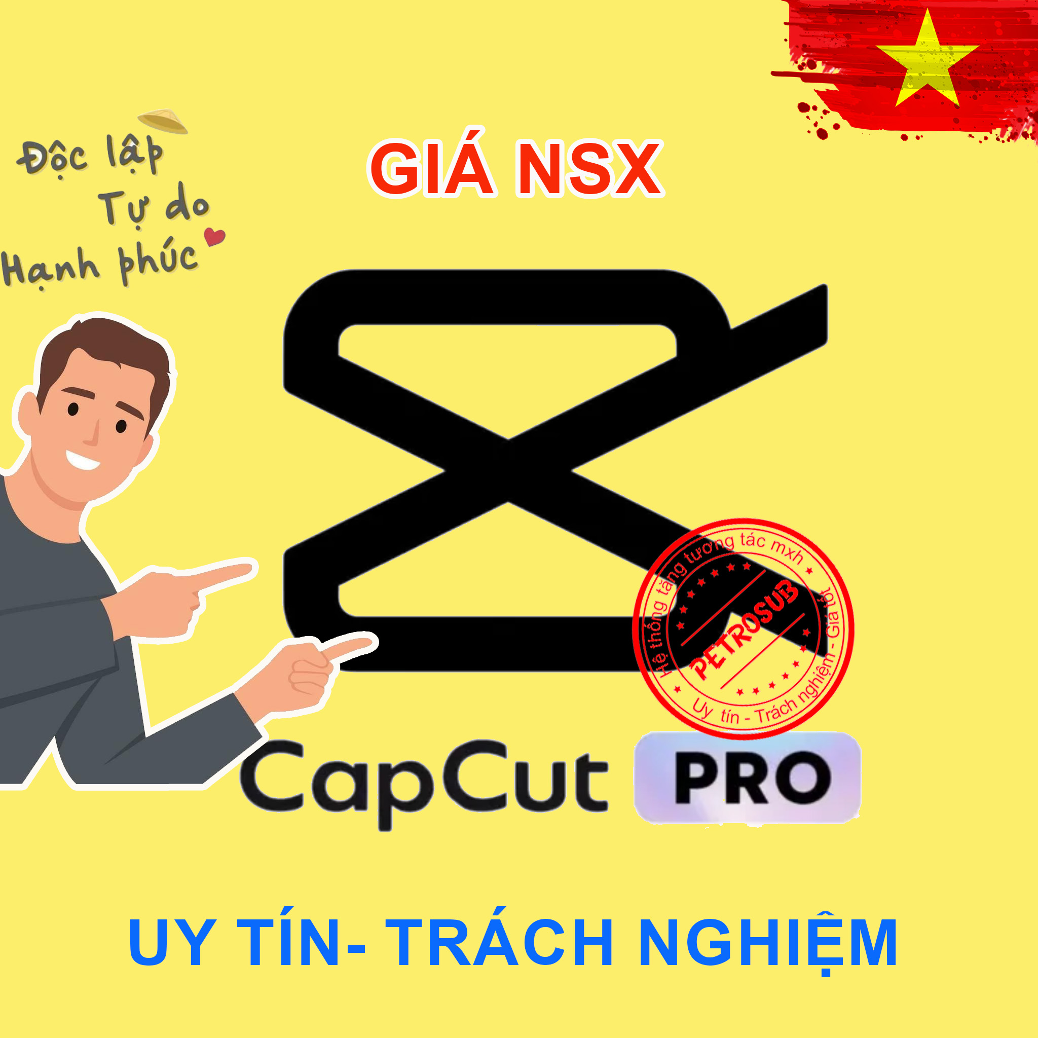 CAPCUT PRO DÙNG RIÊNG (BH FULL) - HÀNG XỊN - GIÁ NSX