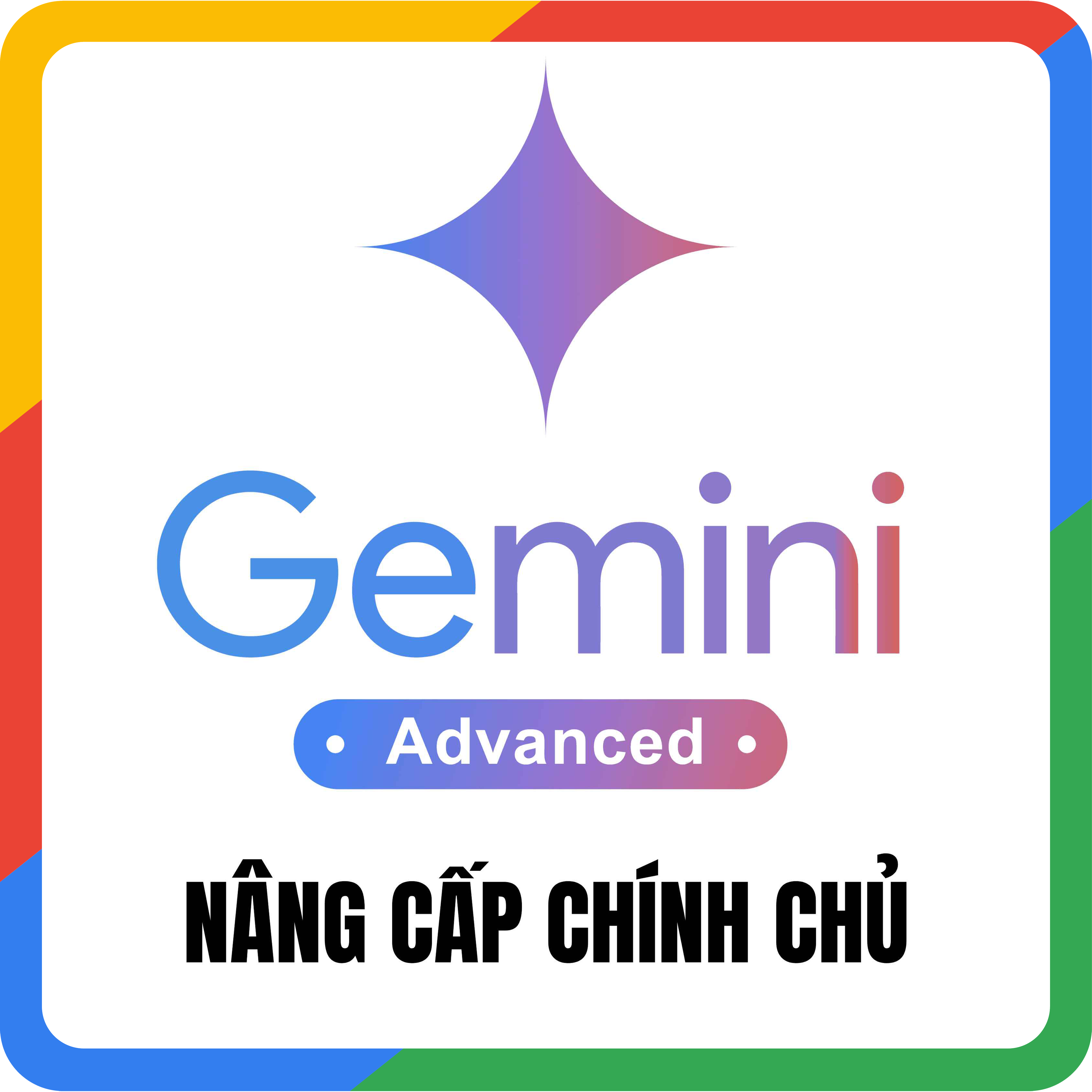 Nâng Cấp Gemini Pro + NotebookLM Pro Chính Chủ Mail Khách (Có kèm 2TB Drive) - Bảo Hành Full 24/7